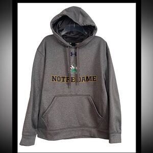 Notre Dame Fighting Irish Under Armour Hoodie Mens Small NCAA Football Pullover